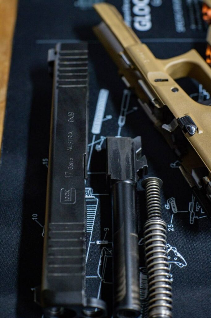 Culasse, canon et ressort récupérateur du Glock 17 Gen5